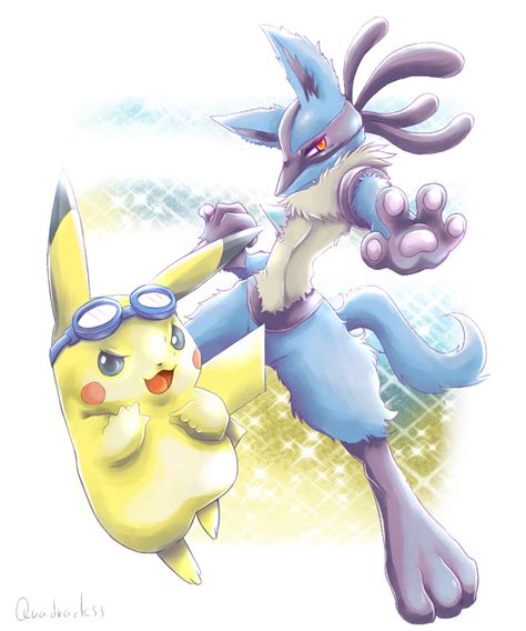 pikachu x lucario.